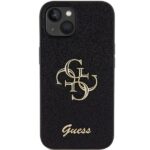 Guess GUHCP15SHG4SGK iPhone 15 / 14 / 13 6.1" black hardcase Glitter Script Big 4G - imagine 3
