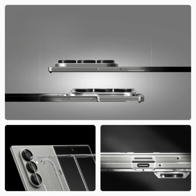 Case Spigen AirSkin Mag MagSafe for Samsung Galaxy Z Fold7 transparent - imagine 3