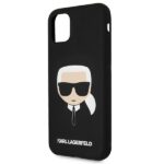 Karl Lagerfeld KLHCN58SLKHBK iPhone 11 Pro black hardcase Silicone Karl`s Head - imagine 6