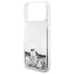 Guess Liq. Glitter Charms Case for iPhone 17 Pro Max Silver - imagine 6
