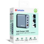 Verbatim GaN 140W Wall Charger 3xUSB-C/USB-A + EU/UK/US Adapter GNC-140 32203 - imagine 5