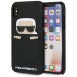 Karl Lagerfeld KLHCPXSKSF iPhone X/ Xs hardcase black Sneaky Karl - Saffiano