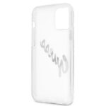 Guess GUHCP12LKTRSVSI iPhone 12 Pro Max 6,7" Transparent hardcase Vintage Script Silver - imagine 7