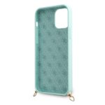Guess GUHCP12SLSCLMGLB iPhone 12 mini 5,4" light blue hardcase Metal Logo Cord - imagine 5