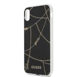 Guess GUHCI61PCUCHBK iPhone Xr black hardcase Gold Chain Collection - imagine 6