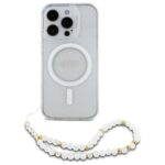 Guess GUHMP16XHGCRELST iPhone 16 Pro Max 6.9" transparent hardcase IML Glitter With Pea - imagine 2