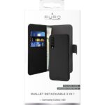 Puro Wallet Detachable Samsung A50 A505A30s A307 2w1 czarne/black SGA50BOOKC3BLK - imagine 3