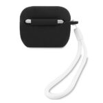 Guess GUACAPLSVSBW AirPods Pro cover black white Silicone Vintage - imagine 2