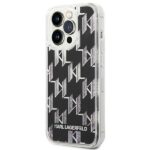 Karl Lagerfeld KLHCP14XLMNMK iPhone 14 Pro Max 6,7" hardcase black Liquid Glitter Monogram - imagine 2