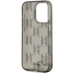 Karl Lagerfeld KLHCP15LHKDPNSK iPhone 15 Pro 6.1" black hardcase IML Mono KL Pattern & Cord - imagine 6