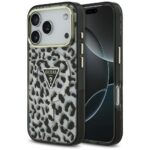 Guess Leopard Glitter MagSafe Case for iPhone 17 Pro Max Black