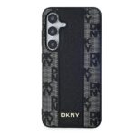 DKNY DKHMS24MPCPVSLK S24+ S926 black hardcase Leather Checkered Mono Pattern MagSafe - imagine 3