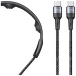 Cable USAMS SJ759 U89 100W Fast Charging with massager black - imagine 2