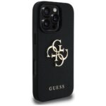 Case Guess Grained Big 4G Logo Small Classic Logo for iPhone 16 Pro black - imagine 4