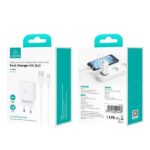 USAMS 18W Mains Charger + Micro/USB-A1m Fast Charging Cable White Series SC SCXLTZ01 - imagine 8