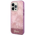 Guess GUHCP14LHGJGHP iPhone 14 Pro 6,1" pink hardcase Jungle Collection - imagine 2