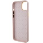 Guess GUHCP15SM4DGPP iPhone 15 / 14 / 13 6.1" pink hardcase Silicone Logo Strass 4G - imagine 6