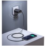 Wall charger USAMS Xiang Series CC296 30W 1xUSB-C 1xUSB-A + USB-C cable black - imagine 10