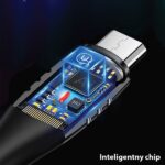 USAMS Braided U-Tone microUSB Cable 1.2m Power-off 2A Fast Charging black SJ346USB01 (US-SJ346) - imagine 2