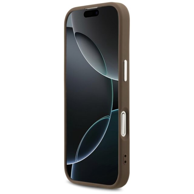 Guess 4G Big 4G Classic Logo Case for iPhone 17 Brown Silver - imagine 5