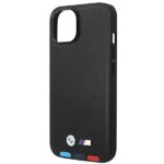 BMW BMHCP14S22PTDK iPhone 14 / 15 / 13 6.1" black Leather Stamp Tricolor - imagine 6