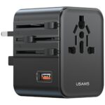 Travel Charger Adapter USAMS CC309 2xUSB-C 25W 4in1 US/AU/EU/UK black