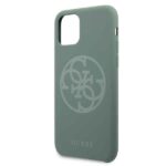Guess GUHCN58LS4GKA iPhone 11 Pro khaki hard case Silicone 4G Tone On Tone - imagine 3