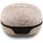 Earphones TWS ENC Guess 4G Classic Metal Logo pink - imagine 4