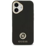 Case Guess Grained Strass Logo MagSafe for iPhone 17 black - imagine 3