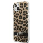 Guess GUHCP13MHSLEOW iPhone 13 / 14 / 15 6,1" brown hardcase Leopard - imagine 2