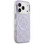 Karl Lagerfeld IML KL Monogram MagSafe Case for iPhone 17 Pro Max Purple - imagine 4