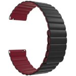 Beline Watch strap 20mm Magneticblack-red black - imagine 2