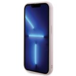 Guess GUHCP15XPSQSQSP iPhone 15 Pro Max 6.7" pink hardcase Quilted Metal Logo - imagine 5