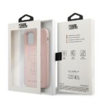 Karl Lagerfeld KLHCP12LSILTTPI iPhone 12 Pro Max 6,7" Silicone Ikonik Outline pink - imagine 8
