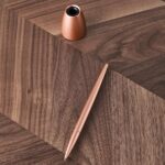 Lexon Scribalu Pen with Base soft gold LS64P1 - imagine 6