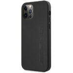 AMG AMHCP12MDOLBK iPhone 12/12 Pro 6,1" black hardcase Leather Hot Stamped - imagine 2