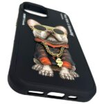 Nimmy case iPhone 15 6.1" black Glasses Cool Dog - imagine 10