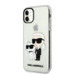 Karl Lagerfeld KLHCN61HNKCTGT iPhone 11/ Xr 6,1" transparent hardcase Gliter Karl&Choupette - imagine 2