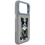 Case Nimmy Glasses Cool Dog for iPhone 17 Pro grey - imagine 6