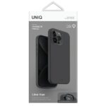 UNIQ case Lino Hue iPhone 15 Pro Max 6.7" Magclick Charging charcoal - imagine 4