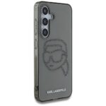 Karl Lagerfeld Rhinestones Karl Head Logo Case for Samsung Galaxy S25 Black - imagine 4