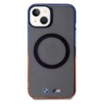Case BMW BMHMP15SHTGE iPhone 15 / 14 / 13 6.1" grey hardcase Gradient Bumper MagSafe - imagine 3