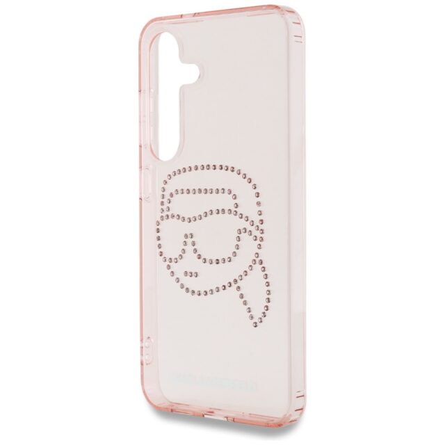 Case Karl Lagerfeld Rhinestones K. Head  Logo for Samsung Galaxy S25 pink - imagine 6