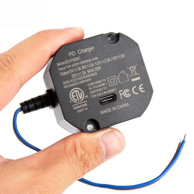 Extralink AC-USBC | Power adapter | 30W, 100-240 VAC, 50/60Hz - imagine 3