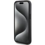 Guess GUHCP15MPG4GPK iPhone 15 Plus / 14 Plus 6.7" black hardcase 4G Triangle Metal Logo - imagine 5
