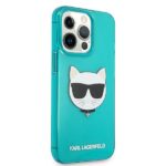 Karl Lagerfeld KLHCP13XCHTRB iPhone 13 Pro Max 6,7" blue hardcase Glitter Choupette Fluo - imagine 4
