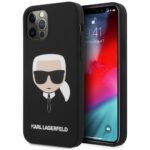 Karl Lagerfeld KLHCP12MSLKHBK iPhone 12/12 Pro 6,1" black hardcase Silicone Karl`s Head