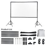 Extralink Foldable Projection Screen 100" PSF-100 | Foldable projection screen | 16:9, 220x125cm, white - imagine 7