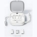 USAMS 3in1 Expandable Cable with BoxMicroUSB/USB-C/Lightning 60W Silver SJ650USB02 - imagine 10