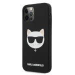 Karl Lagerfeld KLHCP12LSLCHBK iPhone 12 Pro Max 6,7" hardcase black Silicone Choupette - imagine 2